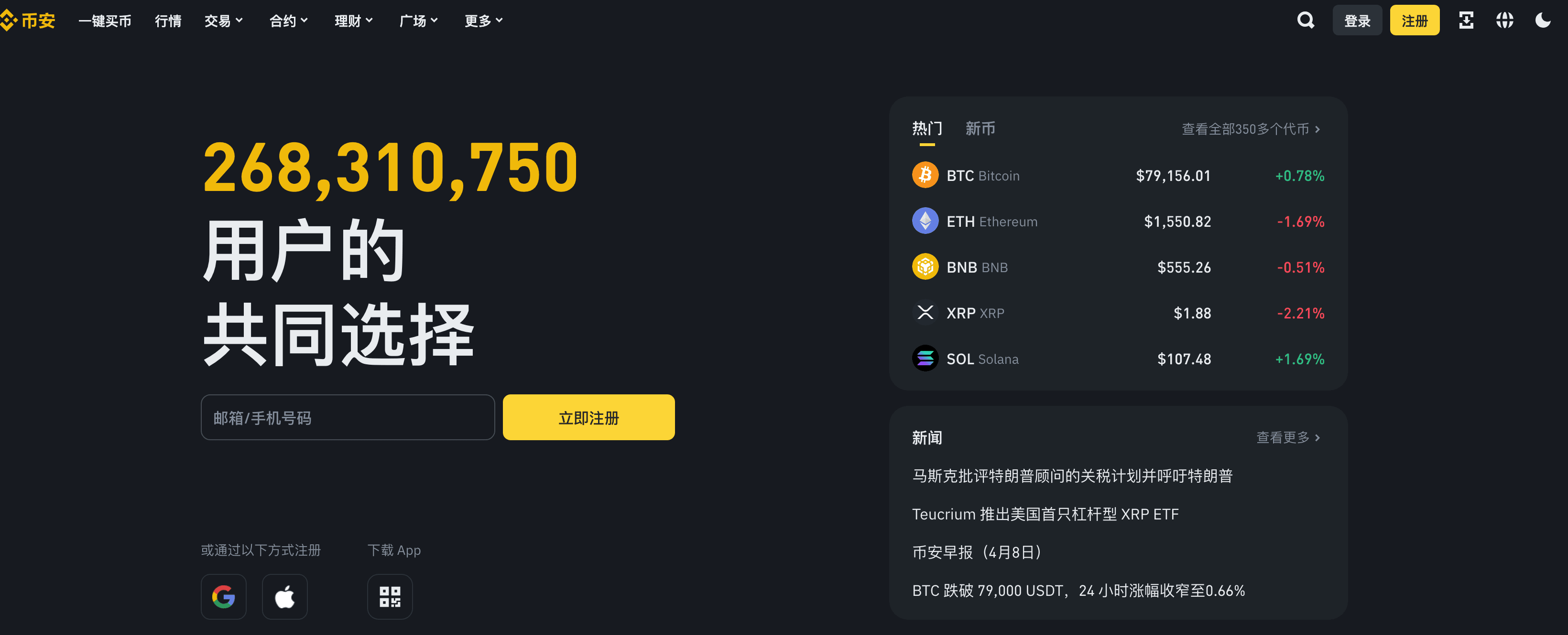 Binance Trading Hall
